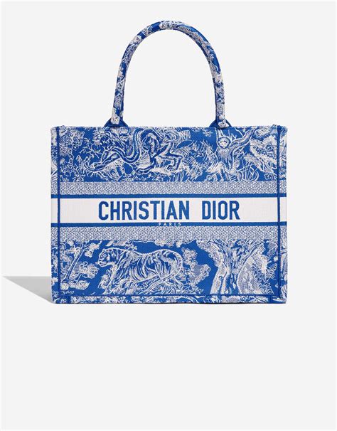 blue dior bags|Dior bag blue and white.